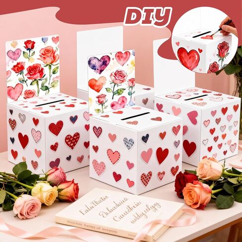 36 Pack Cardboard Ballot Box with Slot, 6 x 6 x 6 Inch Raffle Boxes with Removable Header, Ticket Boxes for Gift Card Exchange, Voting, Fundraising in Kuwait