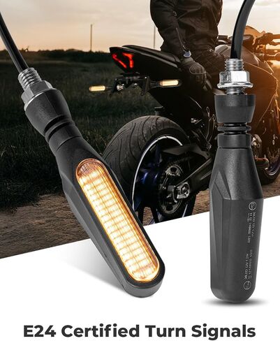 KEMIMOTO دراجة نارية بدوره إشارات الضوء، 12V مؤشرات تحول دراجة نارية عالمية، 36 لمبات LED للدراجات النارية سكوتر كروزر (4 قطع) in Kuwait