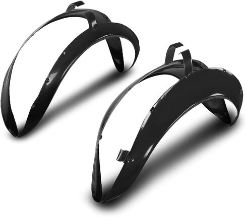 PIT66 Fender Flares Fit 2007-2013 Chevy Silverado 1500 & 2500HD 3500HD 6.5 'و 8' سرير، نمط المصنع مشاعل العجلات السوداء، يغطي الصدأ حول آبار العجلات، مجموعة 4 قطع مقاومة للأشعة فوق البنفسجية (غير مناسبة ثنائيًا / جي إم سي سييرا) in Kuwait