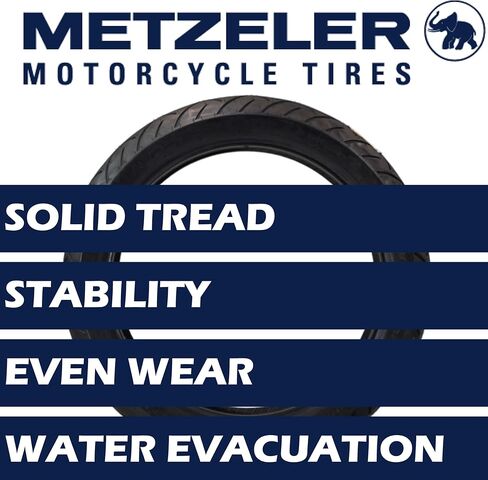 الإطار الأمامي للدراجة النارية Metzeler Cruisetec 120/70ZR19 60W TL V-Twin - أداء مثالي للطرادات والمركبات السياحية المخصصة والثقيلة مع معالجة محسنة وراحة - مع سلسلة مفاتيح in Kuwait