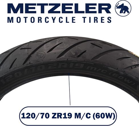 الإطار الأمامي للدراجة النارية Metzeler Cruisetec 120/70ZR19 60W TL V-Twin - أداء مثالي للطرادات والمركبات السياحية المخصصة والثقيلة مع معالجة محسنة وراحة - مع سلسلة مفاتيح in Kuwait