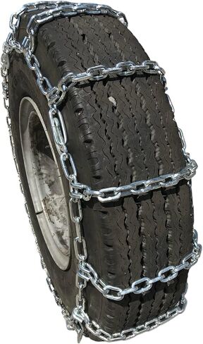 TireChain.com 11-22.5 سلاسل الإطارات، تناسب الإطارات 11-22.5، سبيكة Square Link Boron 10B21، نمط الكاميرا، زوج in Kuwait