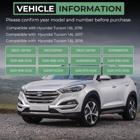 لـ 282312B760 مجموعات إصلاح الشاحن التربيني شاحن توربو مع جوانات متوافقة مع Hyundai Tucson 1.6L 2016-2018 لاستبدال 16399880016 1639-988-0016 28231 2B760 in Kuwait