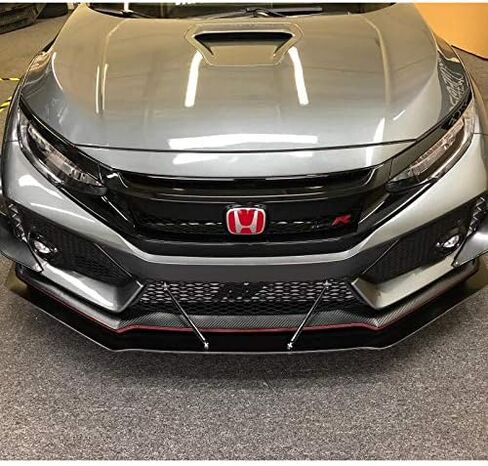 Carbon Fiber Look Adjustable 7"-9" (100MM) / 8" to 11" (150MM) / 10" to 13" (200MM) Front Bumper Lip Splitter Diffuser Strut Rod Tie Bars, Strut Rod Tie Support Bars (7"-9" (100MM)) in Kuwait