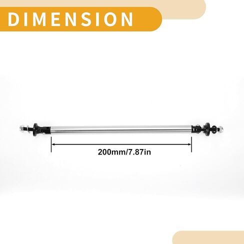 2pcs 200mm/7.87in Car Splitter Support Rods Adjustable Front Rear Bumper Lip Splitter Strut Rod Tie Support Bars Aluminum Alloy Silver Tone in Kuwait