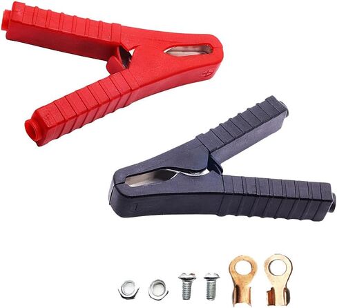 Jumper Cables Clamp 50-100A for Charging and Testing Batteries Crocodile Clamp Car Battery Charger Clamps Power Replacement Battery Alligator Clips in Saudi Arabia