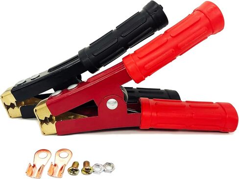 Jumper Cables Clamp 50-100A for Charging and Testing Batteries Crocodile Clamp Car Battery Charger Clamps Power Replacement Battery Alligator Clips in Saudi Arabia