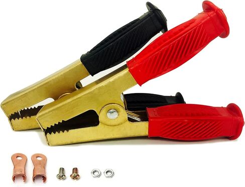 Jumper Cables Clamp 50-100A for Charging and Testing Batteries Crocodile Clamp Car Battery Charger Clamps Power Replacement Battery Alligator Clips in Saudi Arabia