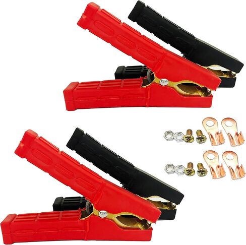 Jumper Cables Clamp 50-100A for Charging and Testing Batteries Crocodile Clamp Car Battery Charger Clamps Power Replacement Battery Alligator Clips in Saudi Arabia
