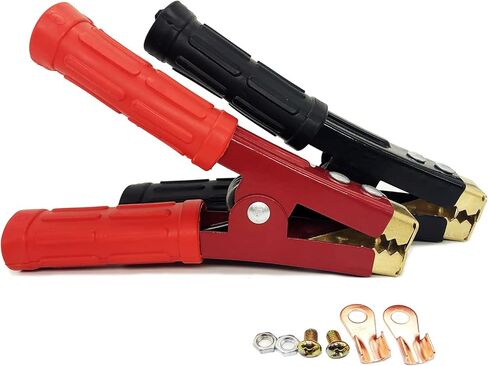 Jumper Cables Clamp 50-100A for Charging and Testing Batteries Crocodile Clamp Car Battery Charger Clamps Power Replacement Battery Alligator Clips in Saudi Arabia