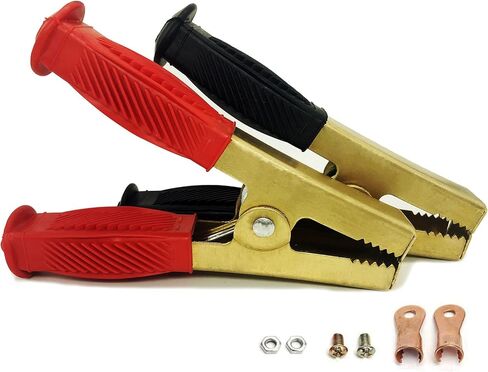 Jumper Cables Clamp 50-100A for Charging and Testing Batteries Crocodile Clamp Car Battery Charger Clamps Power Replacement Battery Alligator Clips in Saudi Arabia
