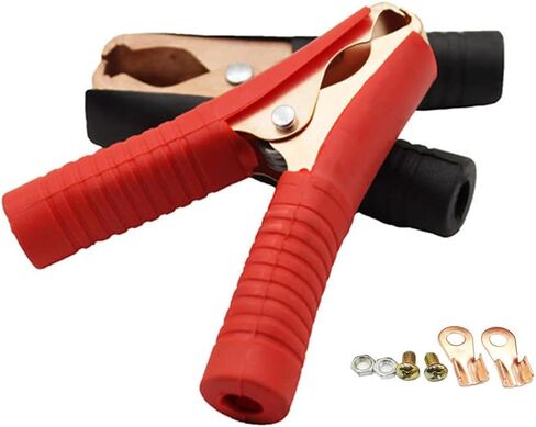 Jumper Cables Clamp 50-100A for Charging and Testing Batteries Crocodile Clamp Car Battery Charger Clamps Power Replacement Battery Alligator Clips in Saudi Arabia
