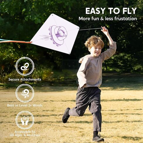 SYNCFUN 6 عبوات من الطائرات الورقية للأطفال مع 10 أقلام تلوين، يصنع الأطفال مجموعات حرفية بكميات كبيرة، حزمة تزيين حفلات التلوين، طائرة ورقية للشاطئ سهلة الطيران للألعاب والأنشطة الخارجية in Kuwait