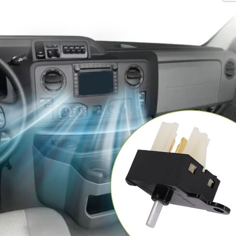 Riloer AC Heater Fan Blower Switch, YH-1934, YH1934, HS214, E6DZ-19986-A, Blower Motor Switch, Compatible with Ford E-150 XL 2006-2011, 4 pins, 1 pc in Kuwait