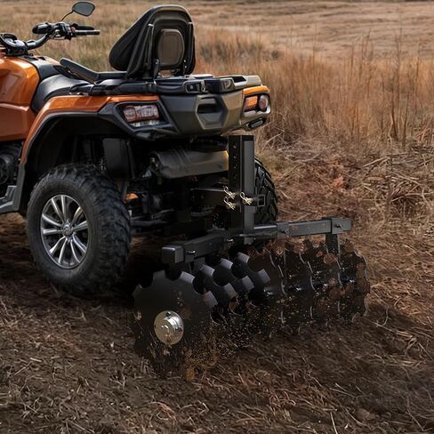YITAMOTOR مسلفة قرصية بعرض 32 بوصة مع حامل استقبال عالمي 2 بوصة لـ ATV/UTV، أسود in Kuwait