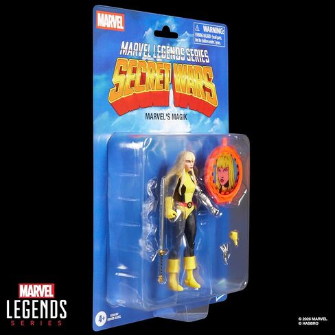 Marvel Legends Series Secret Wars Magik, Retro X-Men and New Mutants Comics Collectible 6 Inch Action Figure with Lenticular Shield in Kuwait