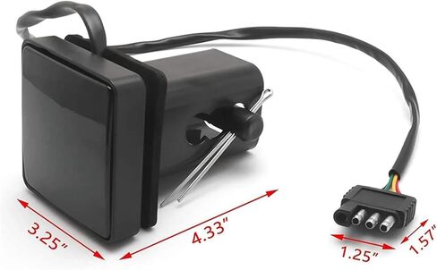 Classic-2Pcs 2 بوصة مدخن 15-LED ضوء الفرامل DRL وصلة مقطورة غطاء صالح سحب وسحب مع دبوس 12 فولت in Kuwait