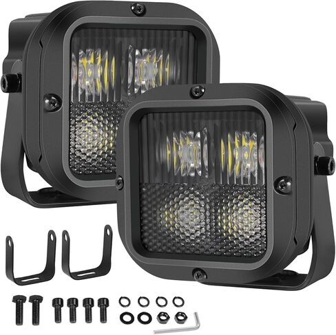 X-Series 3'' Cube CREE LED Pod Lights 2Pcs, 2026 New Driving Combo Beam Offroad Reverse Backup Hitch LED Lights for Truck Jeep Pickup UTV Motorcycle in Kuwait