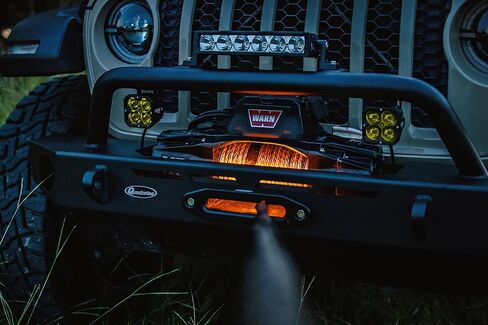 RES-Q Quadratec LED Winch Fairlead Light with Wireless Remote - White and Amber LED Winch Drum Light for Roller and Hawse Fairleads with Sealed Wiring Harness in Kuwait