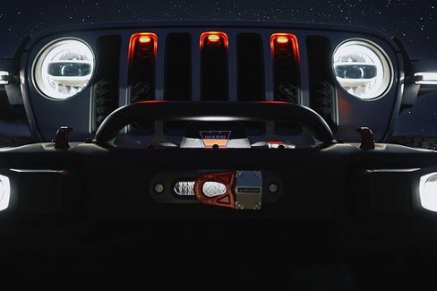 RES-Q Quadratec LED Winch Fairlead Light with Wireless Remote - White and Amber LED Winch Drum Light for Roller and Hawse Fairleads with Sealed Wiring Harness in Kuwait