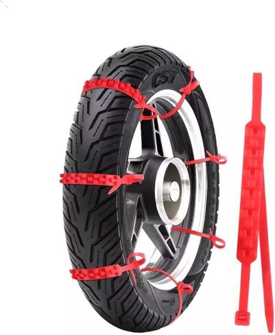 سلاسل الثلج للدراجات النارية Harley-for Davidson Dyna Wide Glide 2010-2014 2015 2016 2017 سلاسل الإطارات المضادة للانزلاق القابلة للتعديل وأحزمة كابل الثلج في حالات الطوارئ القابلة لإعادة الاستخدام، 10 قطع - أخضر in Kuwait