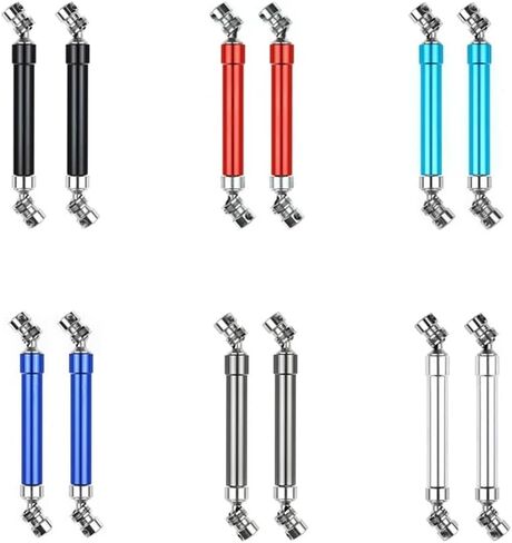 2PCS Metal Drive Shaft 110-160mm for 1/10 Scale RC Rock Crawler Compatible with 90046 Model in Kuwait
