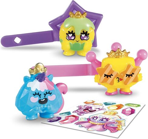 مجموعة صندوق BANDAI TH00002 Pinky Promise Royal Carriage Blind Box تتضمن 3 أصدقاء جيمي قابلين للجمع و2 دبوس شعر، ومزج وتطابق الأحجار الكريمة والمجوهرات من أجل متعة شخصية in Kuwait