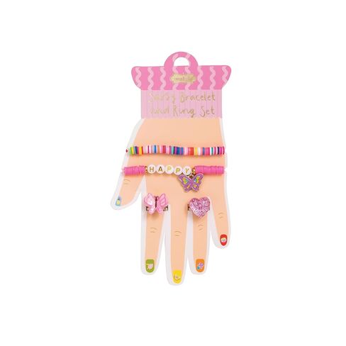 Mud Pie Kids' Blue Sassy Bracelet & Ring Set in Kuwait