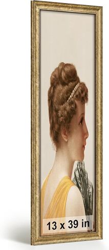 HLiWEGNS Brushed Gold 12x12 Frame – Poster Frame with Brushed Gold Finish – Picture Frame for 12 x 12 Artwork, Canvas Prints, Puzzles, and Wall Decor in Saudi Arabia