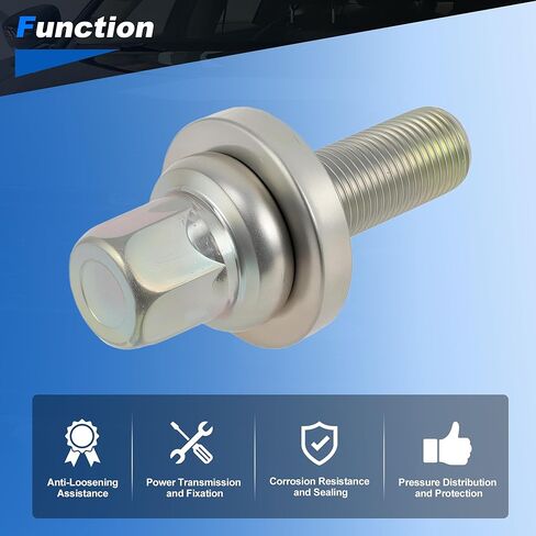 Engine Crank Pulley Bolt Washer 90017RJA003 Engine Crankshaft Pulley Bolt for Honda Accord 1993-2017 Carbon Steel Silver Tone 1 Pcs in Saudi Arabia