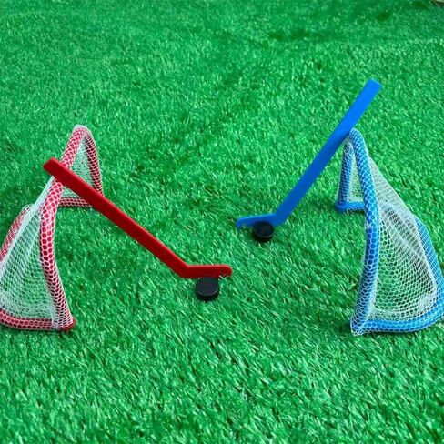 Mini Tabletop Hockey Game Set - Indoor Desktop Play Fun Toy，Desk Tabletop Novelty Party Game for Adults Family Board Games（2 Goal Nets + 2 Sticks +2 Ice Hockey） in Kuwait
