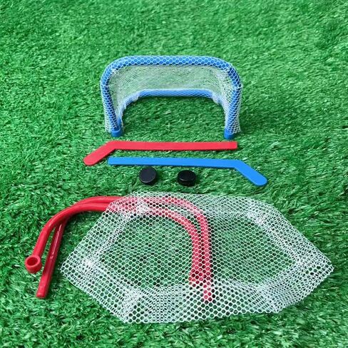 Mini Tabletop Hockey Game Set - Indoor Desktop Play Fun Toy，Desk Tabletop Novelty Party Game for Adults Family Board Games（2 Goal Nets + 2 Sticks +2 Ice Hockey） in Kuwait