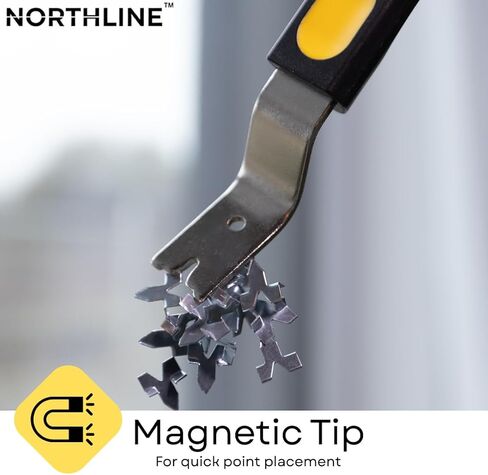 NORTHLINE Glazier Point Driver with Magnetic Head – Framing Tool for Picture Frame Hardware & Window Glazing, Includes 75 Glazier Points in Kuwait