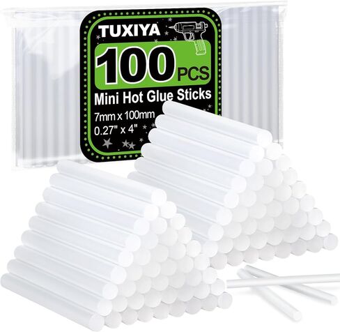 TUXIYA 600 Pack Mini Hot Glue Sticks,0.27"×4" Glue Gun Sticks,Mini Glue Sticks for Hot Glue Gun,DIY,Arts and Crafts in Saudi Arabia