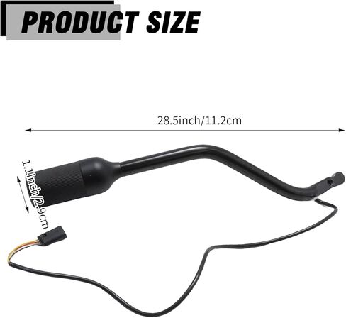 F4TZ-7210-B Transmission Gear Shifter Lever Set with Overdrive Shift Button and Cap, Replacement for Ford Bronco 1992-1996 F150 F250 F350 F53 F59, Replaces F2TZ-7210-F in Kuwait