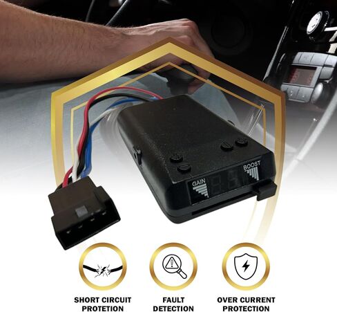 Rizz-Man 8508211 Brake Controller with Wiring Harness, Compatible with Select Year Cadillac Escalade: Chevrolet Avalanche, Silverado, Suburban, Tahoe, GMC Sierra, Yukon, Yukon Denali, Yukon XL in Kuwait