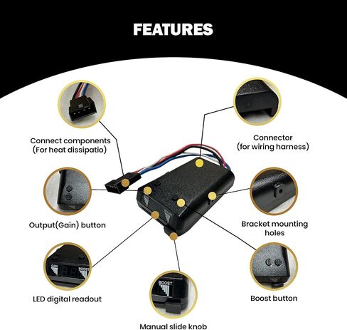 Rizz-Man 8508211 Brake Controller with Wiring Harness, Compatible with Select Year Cadillac Escalade: Chevrolet Avalanche, Silverado, Suburban, Tahoe, GMC Sierra, Yukon, Yukon Denali, Yukon XL in Kuwait