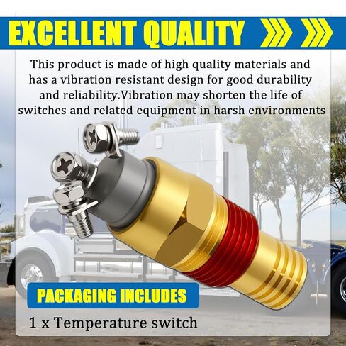 195 Degree NO/NC Temperature Switch Compatible with 1/2" NPT Trucks,Trailers & Buses Replace for 8037050P,NAV 1685132C92 in Kuwait