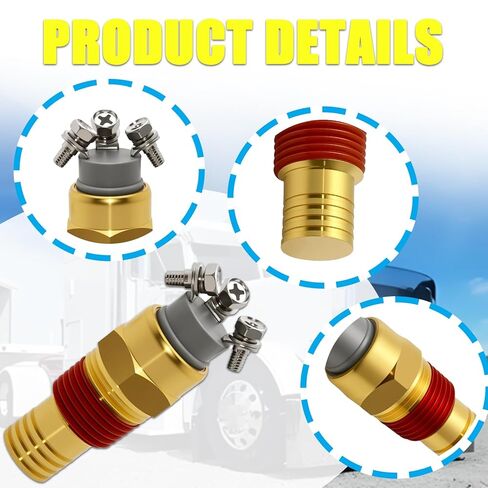 195 Degree NO/NC Temperature Switch Compatible with 1/2" NPT Trucks,Trailers & Buses Replace for 8037050P,NAV 1685132C92 in Kuwait