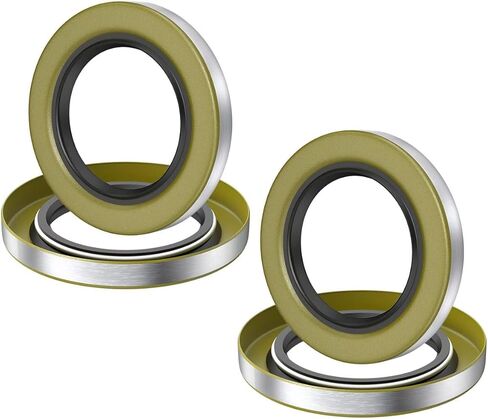 010-036-00 أختام شحم الشفاه المزدوجة - لمحاور محور عجلة المقطورة 5200-7000LB D42، استبدل المقطورة RV Dexter 01003600 10-36 Texcom 22333TB 2.250 "ID x 3.376" OD سدادة شحم عجلة محور المقطورة، حزمة من 4 in Kuwait