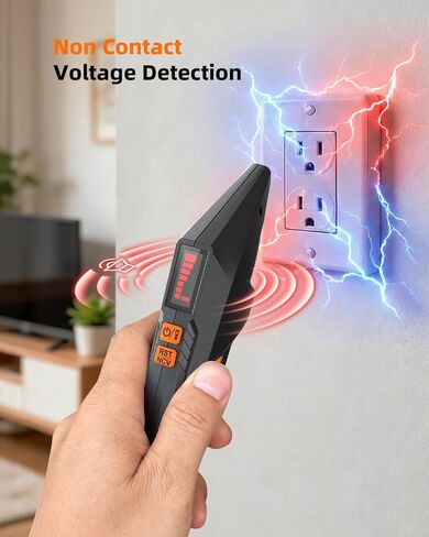 Circuit Breaker Finder and GFCI Outlet Tester - Digital Receiver with Color Screen & NCV Detection for Home Electrical Safety Including Carrying Case and Adapters 90-135V AC Circuits - FTCT02 in Kuwait