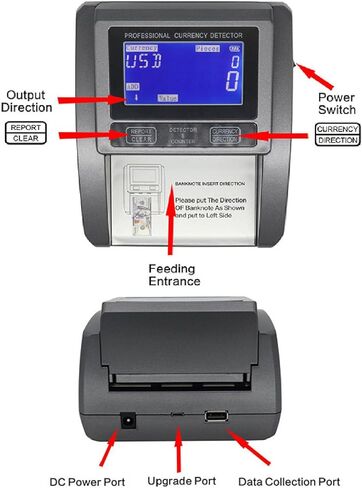 Portable Dollar Counter, Handheld Bill Counter with LED Display Compact Efficient Cash Counting Machine for Small Businesses Retail Stores and Home Use in Kuwait