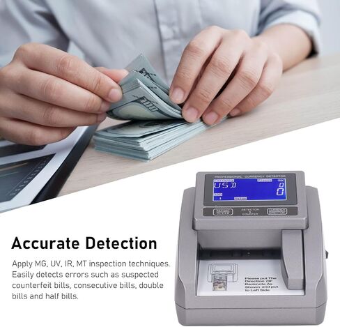 Portable Dollar Counter, Handheld Bill Counter with LED Display Compact Efficient Cash Counting Machine for Small Businesses Retail Stores and Home Use in Kuwait