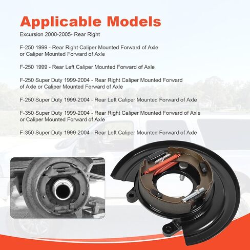 Parking Brake Assembly Compatible with Ford F-250 1999 Excursion 2000-2005 F-250 Super Duty 1999-2004 F-350 Super Duty 1999-2004 Replaces# 926-270 4C3Z2209AA YC3Z2209CA YC3Z2209FA in Kuwait