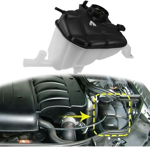 Engine Coolant Reservoir Tank With Cap 1665000049 2105010615 EPT0126 Compatible With W166 ML250 ML400 ML350 X164 GLE350 GL63 in Kuwait