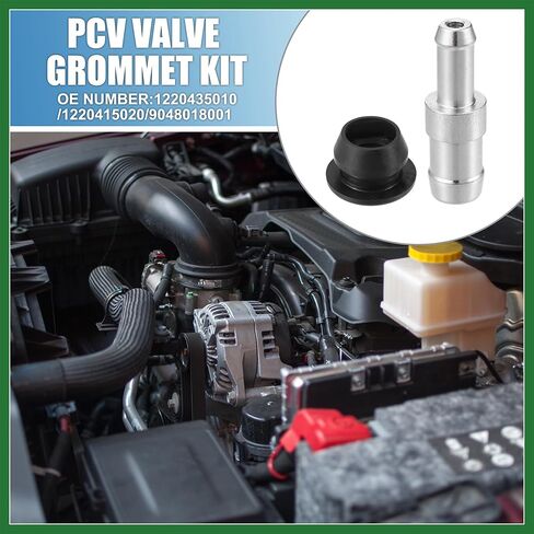 مجموعة أدوات تهوية علبة المرافق الإيجابية للعادم من Motoforti PCV رقم 1220435010/1220415020/9048018001 لسيارة Toyota 4Runner Land Cruiser طويلة الأمد in Kuwait