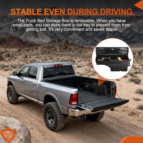 صندوق تخزين سرير الشاحنة GEARLAST مناسب لجانب الركاب Chevy/GMC Silverado/Sierra 2500/3500HD 2020-2025، صناديق الأدوات اليمنى in Kuwait