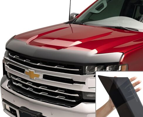 واقي غطاء محرك السيارة WeatherTech غطاء محرك السيارة منخفض المستوى لسيارة شيفروليه سيلفرادو 1500، سيلفرادو 1500 LTD - (55178IM)، لون داكن in Kuwait