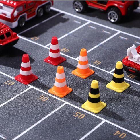 Garneck 90 Pcs Mini Traffic Cones: Multicolor 1 Inch Plastic Road Safety Cones Model Tiny Training Roadblock Traffic Caution Signs Construction Barricades for Early Education Kids DIY Micro Landscape in Kuwait