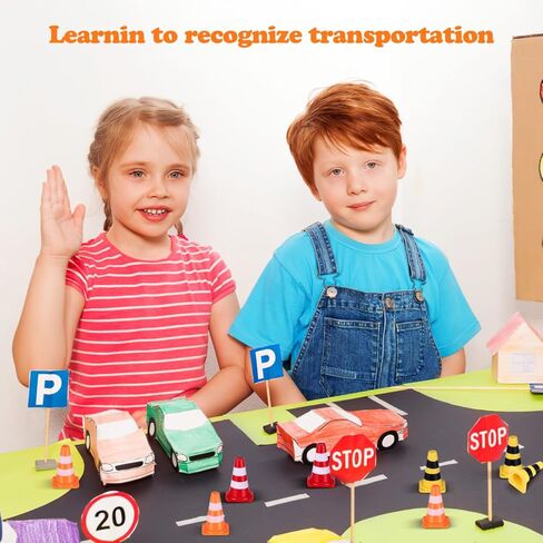 Garneck 90 Pcs Mini Traffic Cones: Multicolor 1 Inch Plastic Road Safety Cones Model Tiny Training Roadblock Traffic Caution Signs Construction Barricades for Early Education Kids DIY Micro Landscape in Kuwait